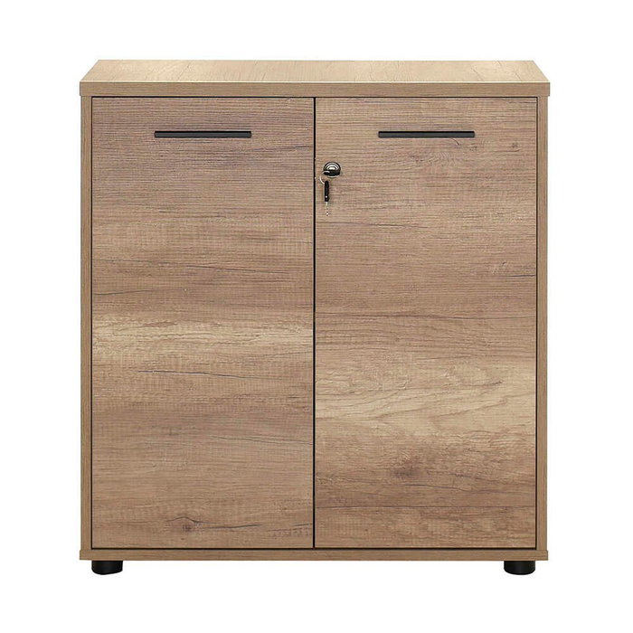Hanah Home Nkt-522-Tt-1 Estantería Roble 76x75x34cm Tablero de Partículas Melamina 16mm